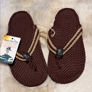 Nomadic State Of Mind Two-Tone Rope Sandals Size 9 BN